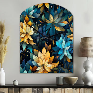 Natures Meditation - Asymmetric Metal Wall Clock